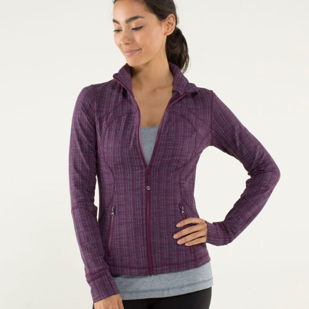 Lululemon Women's  Forme Jacket *Cuffins Ziggy Wee September Plum